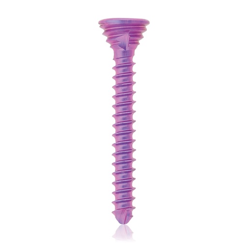 [197431] Titanium locking screw Ø1.2x 10mm, multi-directional, magenta, Torx 6, self-drilling, self-tapping