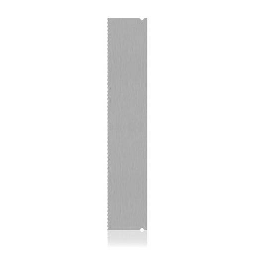 [197343] Brass knuckles saw blade 0.4 x 130mm, cutting depth 18.8mm, stainless steel, autoclavable, 5/pack