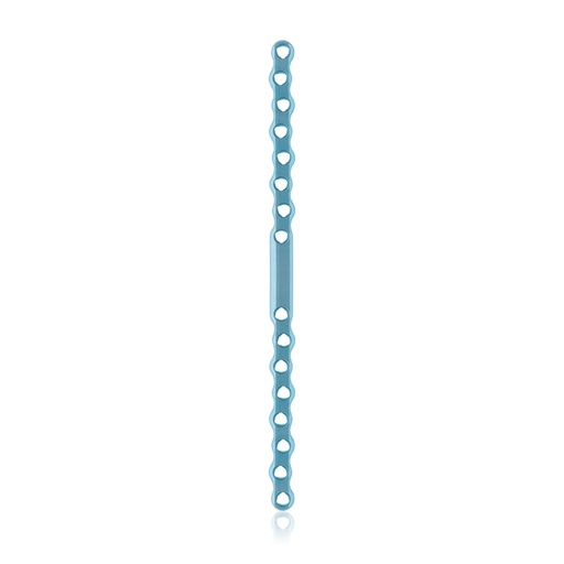 [187778] EickLoxx Large bone plate, 16-hole,  S Type, 180 x 10,5 x 3,2 mm, titanium light blue
