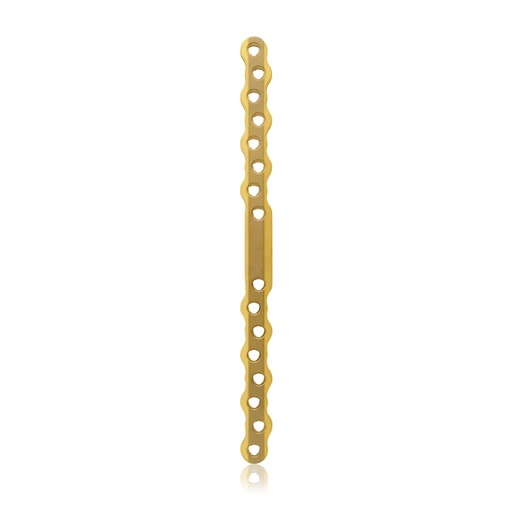 [187758] EickLoxx S-Type bone plate 16-hole, 182 x 12 x 4.5mm, titanium gold