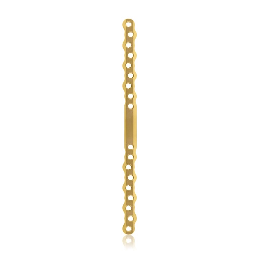[187759] EickLoxx S-Type bone plate 18-hole, 212 x 12 x 4.5mm, titanium gold