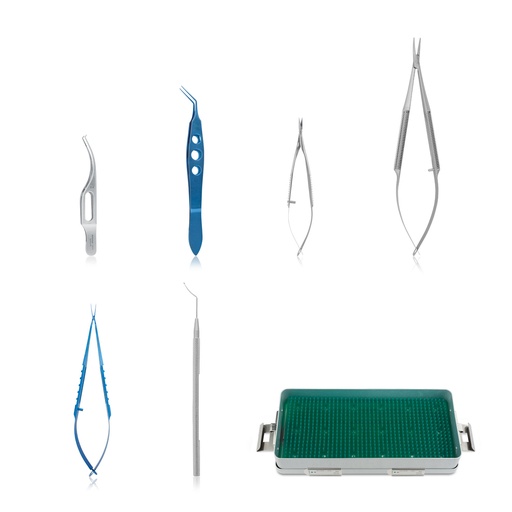 [172030] Phaco instruments kit, consisting of 6 high-quality instruments