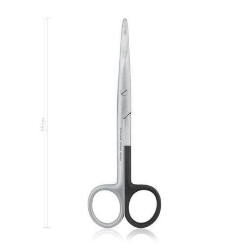[118614L] MAYO dissecting scissors for left-handed users, 14 cm, straight, blunt