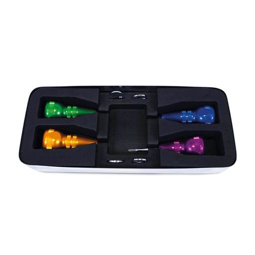 [175152] Dentanomic Equine Handle Tray Steel container (not autoclavable), space for 4 handles, washers and bolts