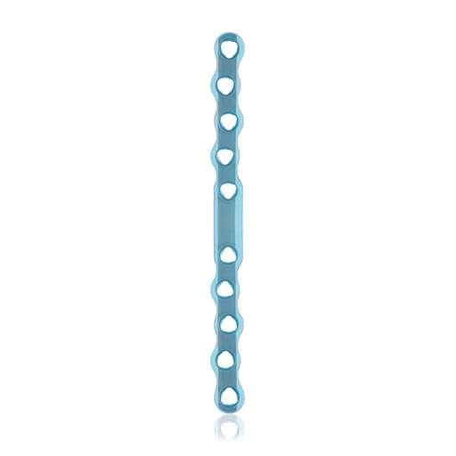 [187744] EickLoxx S-Type bone plate 10 hole,  108 x 8 x 3.2mm, titanium, light blue 