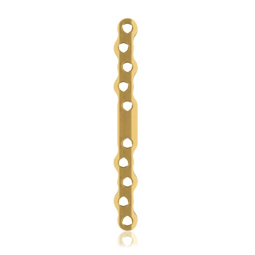 [187754] EickLoxx S-Type bone plate 10 hole,  110 x 11 x 4.5mm, titanium, gold 