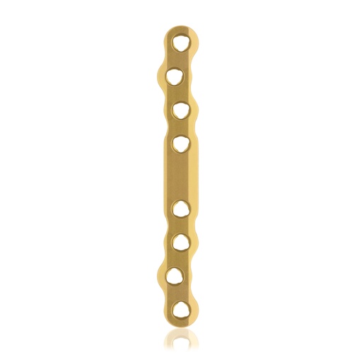 [187752] EickLoxx S-Type bone plate 8 hole,  90 x 11 x 4.5mm, titanium, gold 