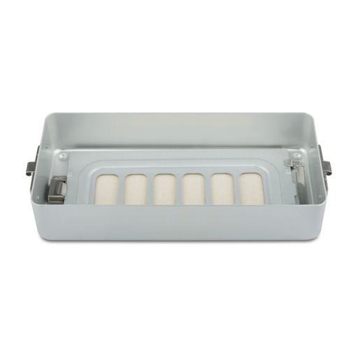 [500607] Base for sterilization container perforated with textile filter, 300 x 140 x 70 mm