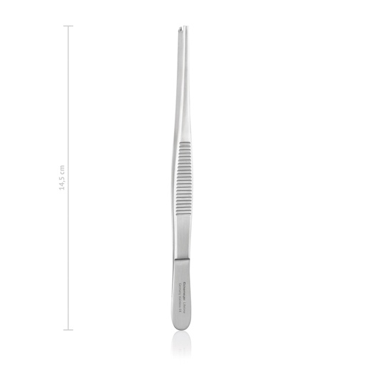 [133214] Tissue forceps Standard (rat tooth), 1x2 teeth, 14,5 cm