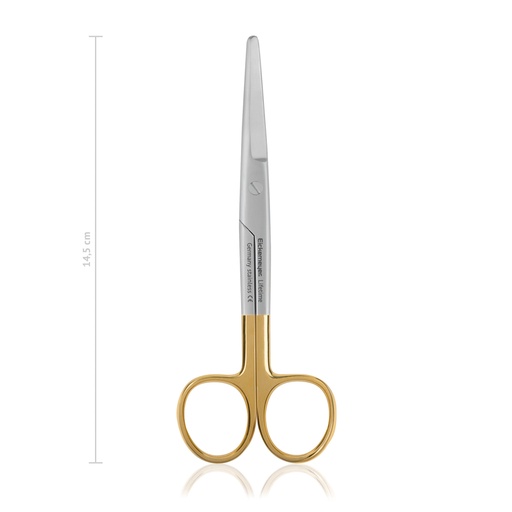 [117315] Dissecting scissors Mayo, curved, blunt 14,5cm, TC with Serrated cutting edge 