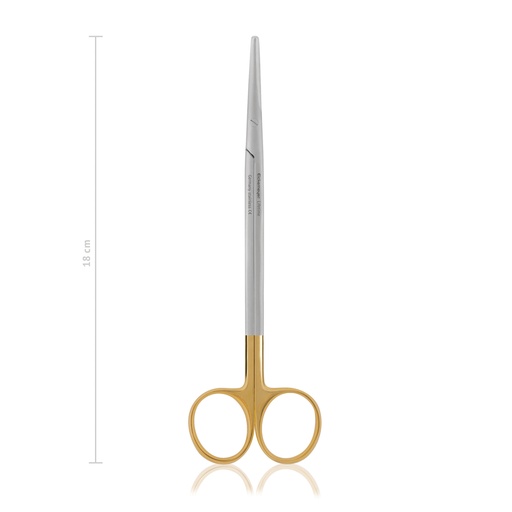 [116318] Metzenbaum dissecting scissors, 18 cm, curved, blunt, TC