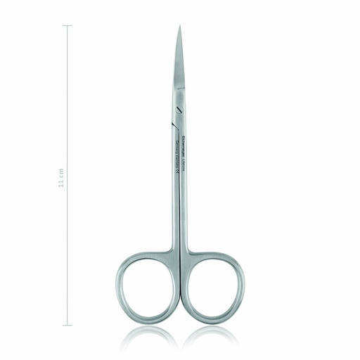 [110711] Delicate scissors, 11 cm, curved, sharp/sharp 