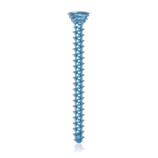 [185545] Titanium locking screw Ø2.7x30mm multidirectional, blue, Torx 10 self-drilling, self-tapping