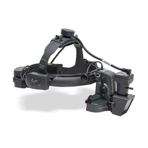 [SO11820292] HEINE Video Omega 500 DV1 LED, indirect ophthalmoscope on headband (incl. HC 50 L headband regulator) with DV 1 digital video camera, mPack UNPLUGGED and plug-in transformer and USB footswitch
